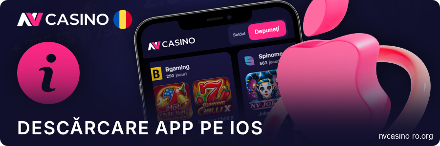 Ghid de instalare a aplicației NV Casino pentru iOS